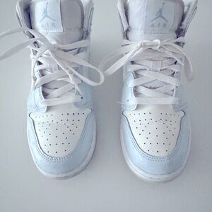 Jordan White High-Top Sneakers with Jumpman Logo